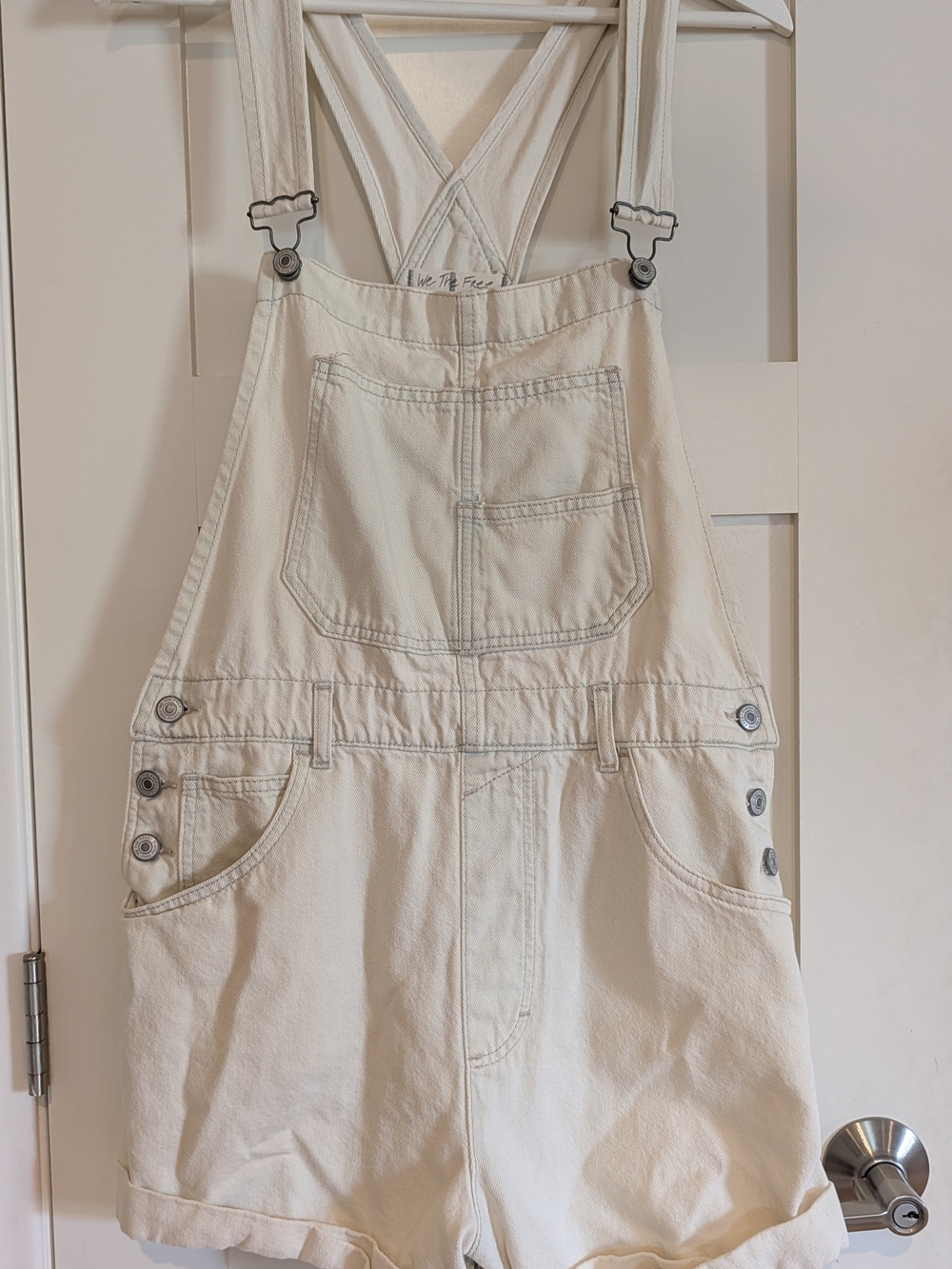 We The Free Women's Cream Utility Overall Romper